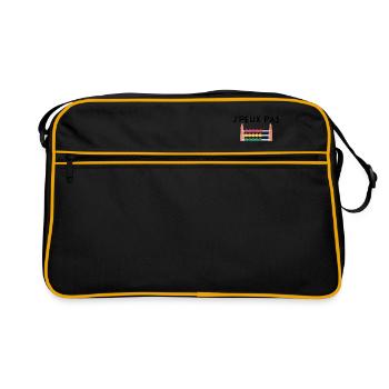 je peux pas j'ai maths - Sac Retro - noir/or - Devant
