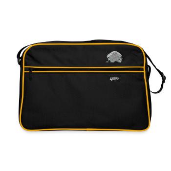 Tête de mort - Sac Retro - noir/or - Devant