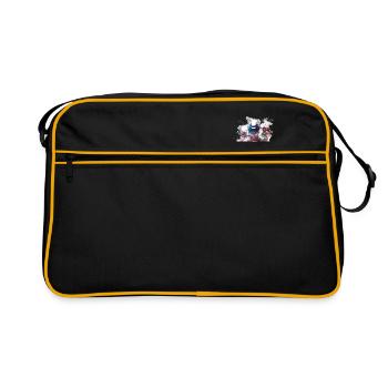 Formule #racing #sport - Sac Retro - noir/or - Devant