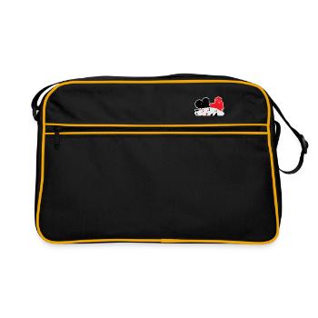 Jeu de poker poker carte de jeu argent casino - Sac Retro - noir/or - Devant