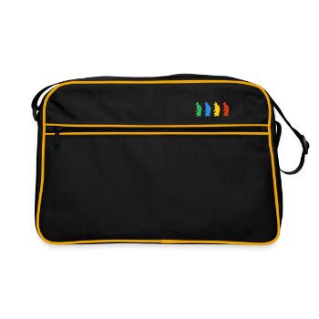 Metal detector treasure hunt pods probe treasure - Retro Bag - black/gold - Front