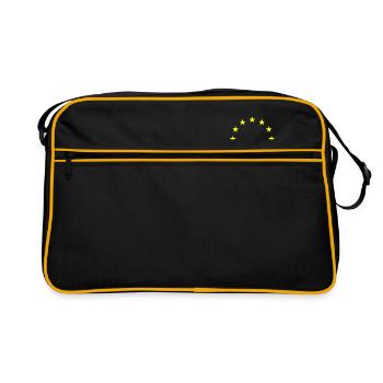 EU Europe star European Union - Retro Bag - black/gold - Front