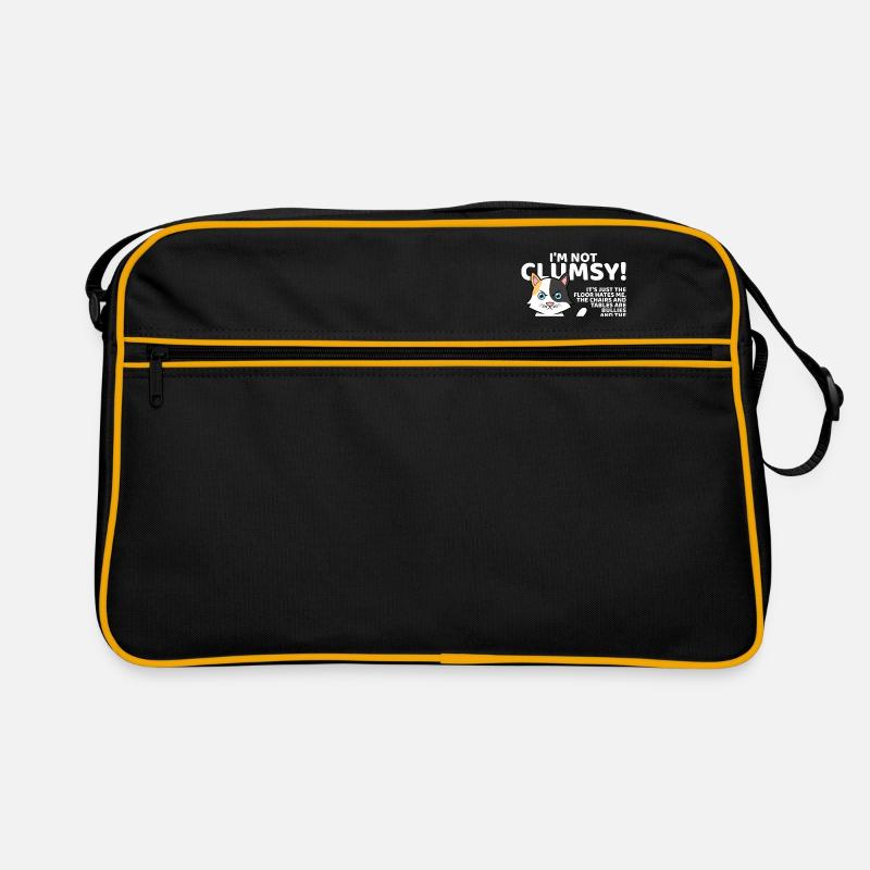 Chat maladroit Kitty Kitten Pour les amoureux de chat Gawky Sac Retro