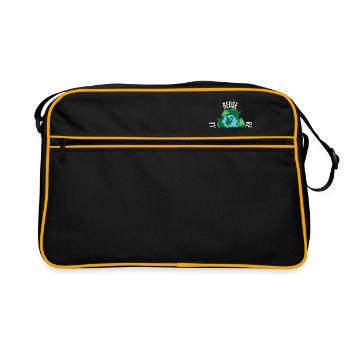 Jour de la Terre Citation Faits Citation Cadeau Hommes Femmes Enfants - Sac Retro - noir/or - Devant