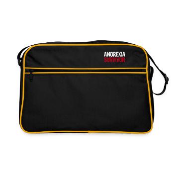 Anorexia Survivor - Retro Bag - black/gold - Front