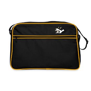 Vache dabbing danse vache laitière ferme vache figure dansante - Sac Retro - noir/or - Devant