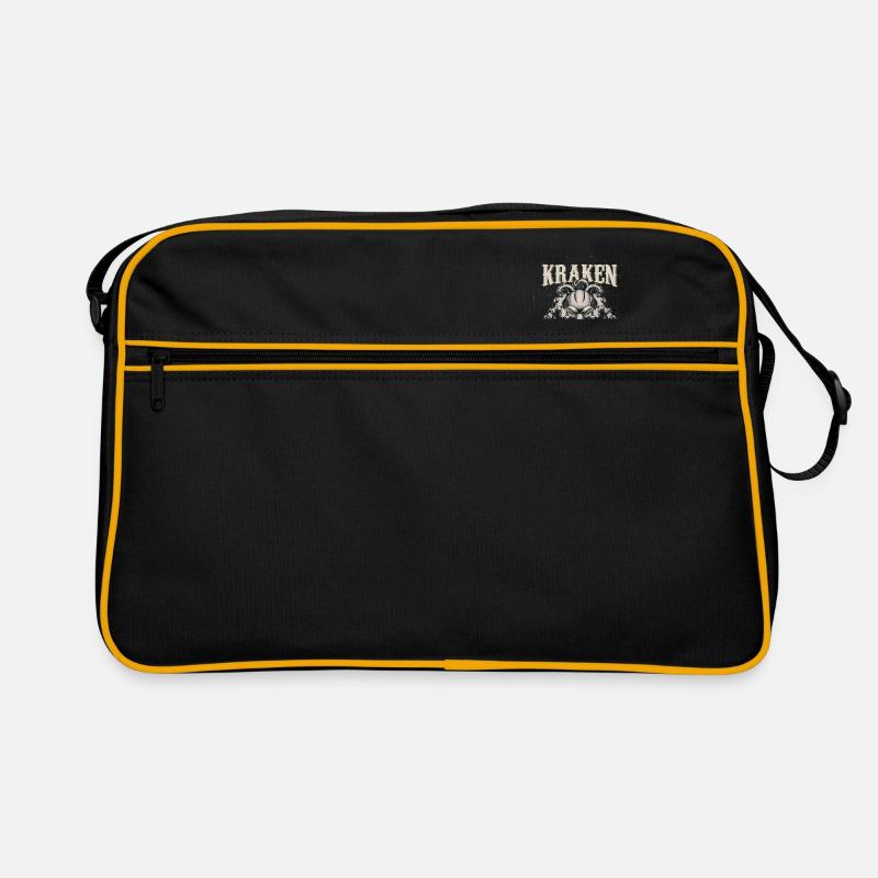 Kraken Unchained Octopus Kalmar Tentacle Gift - Retro Bag - black/gold