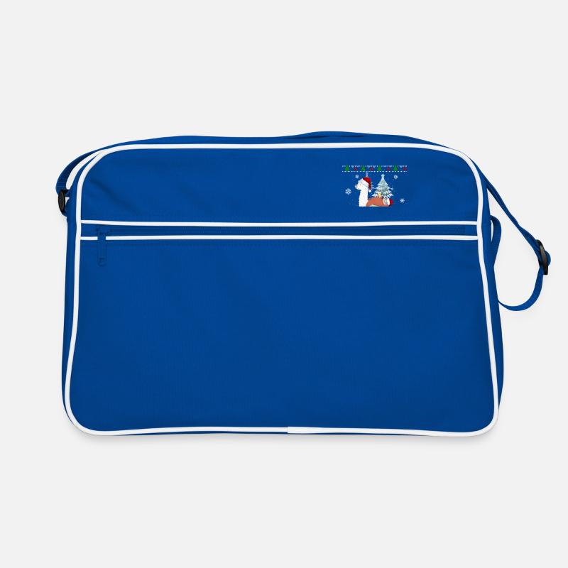 Faultier schläft auf Lama Alpaka Süßes Christmas Retro Tasche