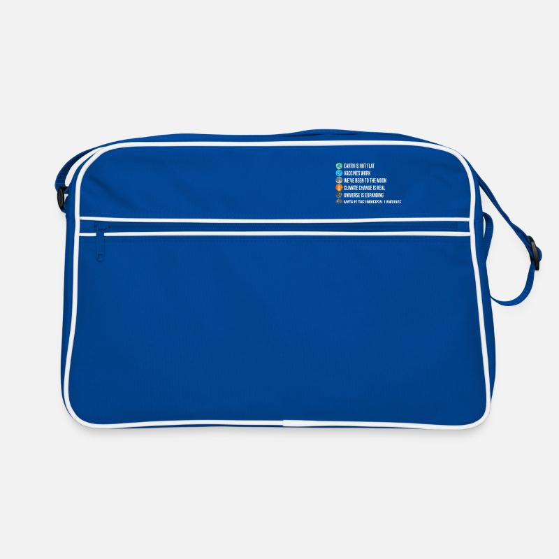 Die Erde ist nicht flach Impfstoffe Work Life Facts oder Fake Retro Tasche