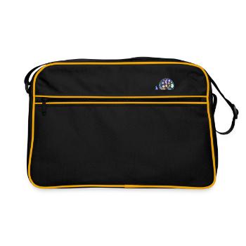 Germes au microscope - Sac Retro - noir/or - Devant