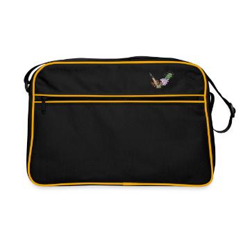 X-tinction / Pilze - Retro Tasche - Schwarz/Gold - Vorne