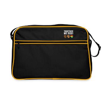Together We Rise-Black History-BLM - Retro Bag - black/gold - Front