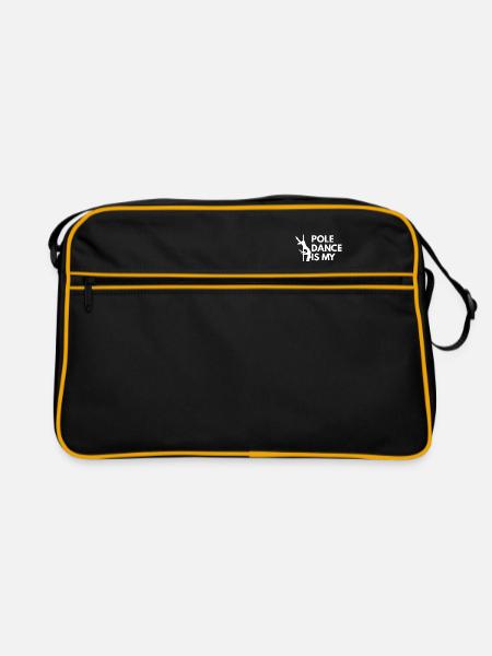 Pole Dancing Dancing Dancing Dancer danseur - Sac Retro - noir/or - Devant