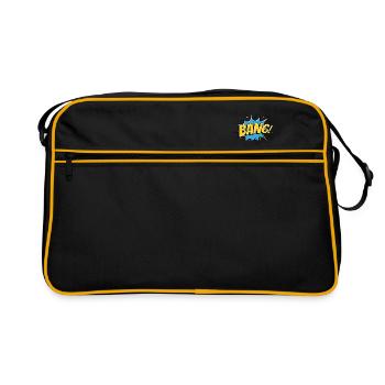 Comic Cartoon Comics WOW! Balloon Speech Bubble - Retro Bag - black/gold - Front