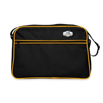 Flying Fish Spotter Plane Spotter Parody Funny Fun - Retro Bag - black/gold - Front