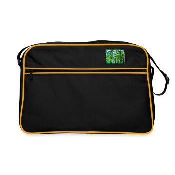 Peintures forestières - Sac Retro - noir/or - Devant