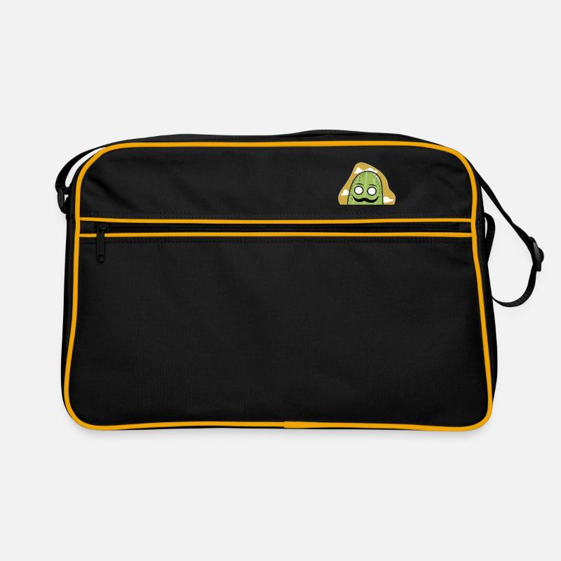 Kaktus - Retro Tasche - Schwarz/Gold