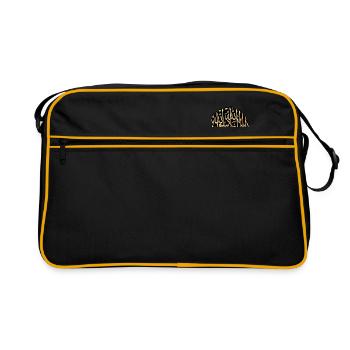 Calligraphie Arabe - Sac Retro - noir/or - Devant
