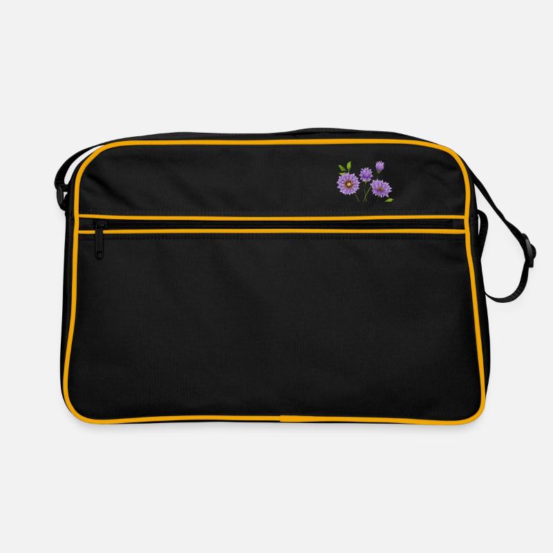 Bunte blumen Retro Tasche