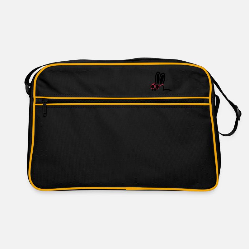 comic hase - Retro Tasche - Schwarz/Gold