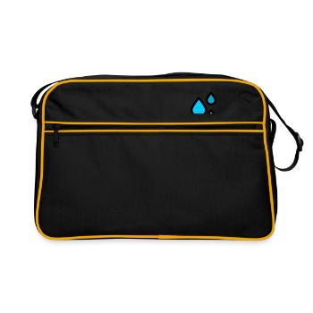 Gouttes d'eau - Sac Retro - noir/or - Devant