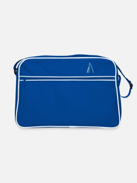 Sailboat - Retro Bag - blue/white - Front