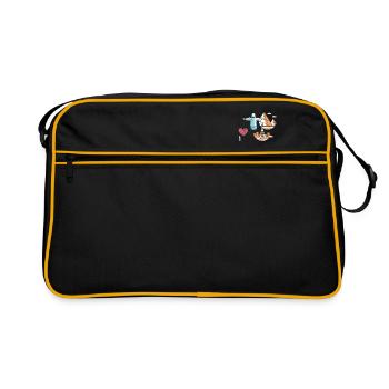 aime voyager - Sac Retro - noir/or - Devant
