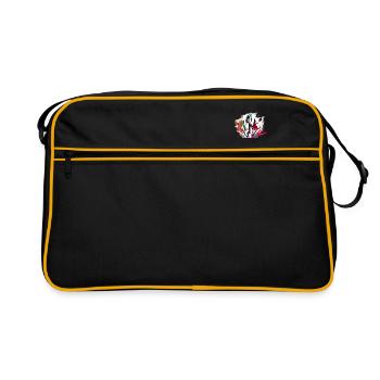 darts sport art #darts #sport - Retro Bag - black/gold - Front