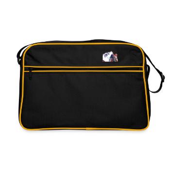 Alpiniste Escalade Sport Art #mountaineer #climb - Sac Retro - noir/or - Devant