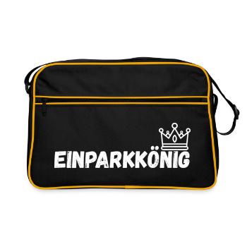 Einparkkonig_schwarz - Retro Bag - black/gold - Front