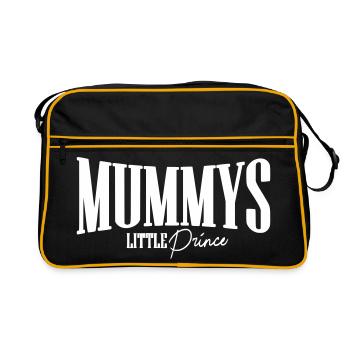 mamans mamans cadeau bébé fête parents anniversaire - Sac Retro - noir/or - Devant