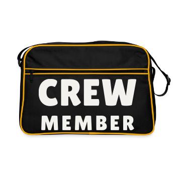 Crew Members Around Modern Team Staff Event Group - Retro Bag - black/gold - Front
