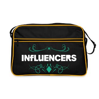 Ornement style Influencer - Sac Retro - noir/or - Devant