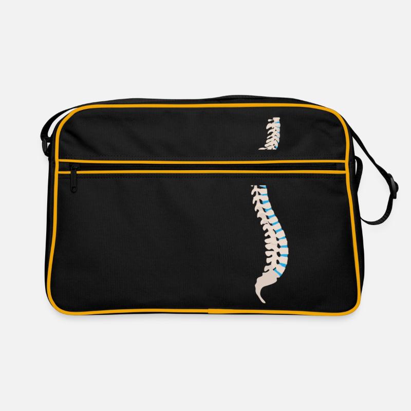 skeleton skelett bones knochen skull schaedel22 Retro Tasche