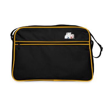 Marianne pleure fond blanc - Sac Retro - noir/or - Devant