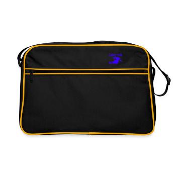 Save the Ocean - Retro Tasche - Schwarz/Gold - Vorne