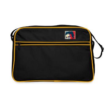 NIKOLA TESLA - Retro Bag - black/gold - Front