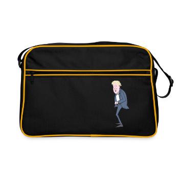 Boris Johnson illustration - Retro Bag - black/gold - Front