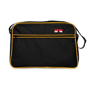 Austria sailing crew, Autriche - Sac Retro - noir/or - Devant