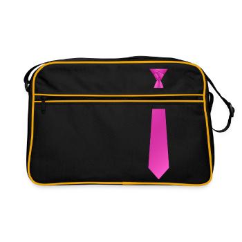 Eldregde pink Tie Necktie Neckie Cravate - Sac Retro - noir/or - Devant