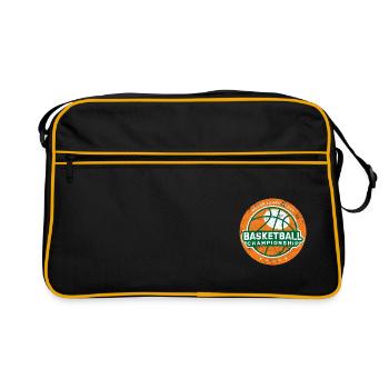 BASKETBALL DUNKING SLAM DUNK TEAM CHAMPION MOTIF - Sac Retro - noir/or - Devant