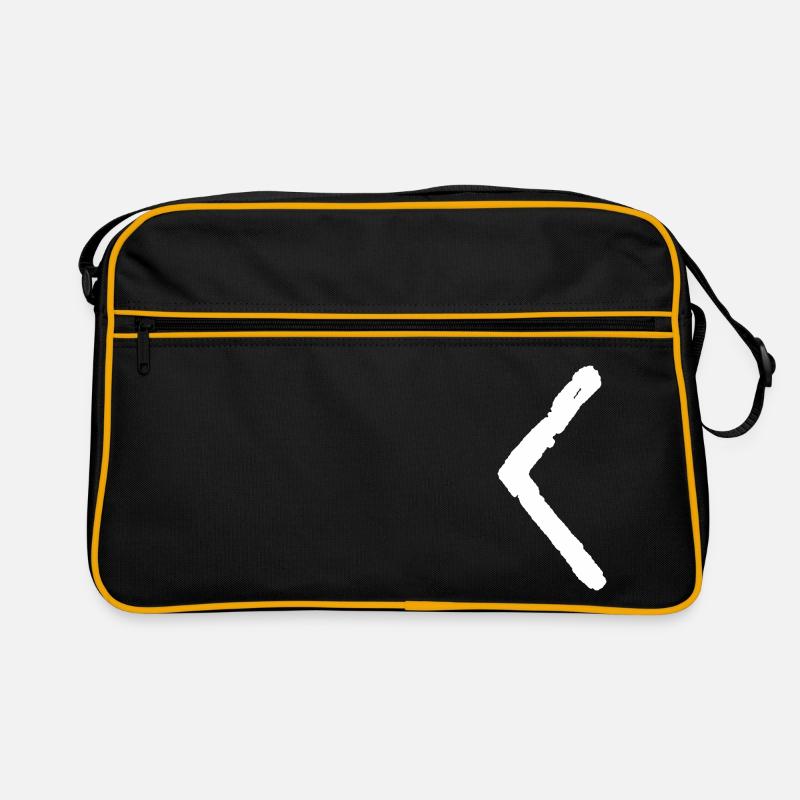 Elder Futhark Rune Kenaz - Buchstabe C & K Retro Tasche