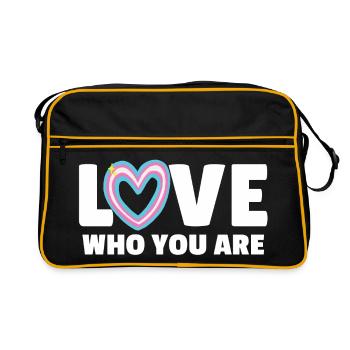 Transgenre. Aimez qui vous êtes - Sac Retro - noir/or - Devant