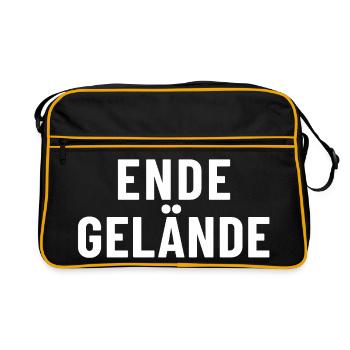 Ende Gelände - Retro Bag - black/gold - Front