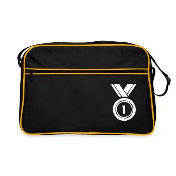 Medal Winner Winner Gift - Retro Bag - black/gold - Front