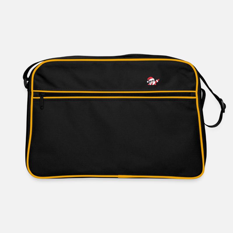 Tamponner le père noël - le père noël - Sac Retro - noir/or