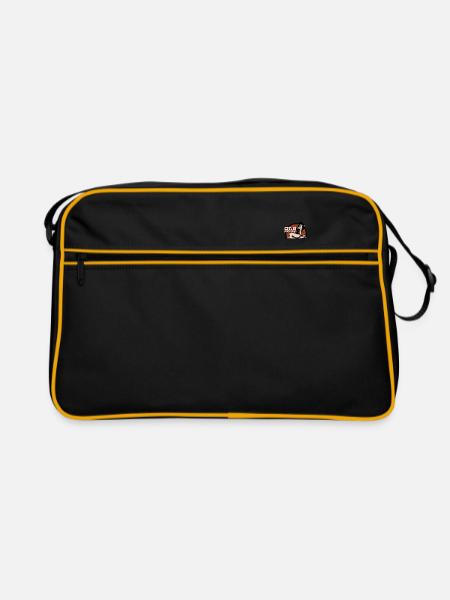 Pinup Vintage Rockabilly - Retro Tasche - Schwarz/Gold - Vorne