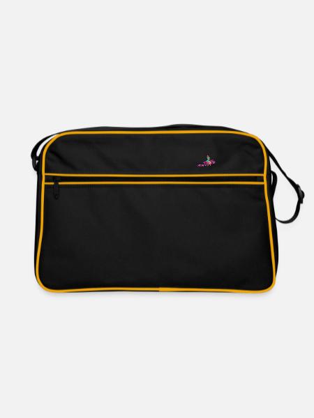 Pinup Vintage Rockabilly - Retro Tasche - Schwarz/Gold - Vorne