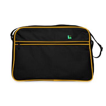 Lama lama dramatique - Sac Retro - noir/or - Devant