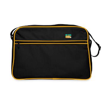 Renard animal S’il vous plaît ne pas déranger dormir - Sac Retro - noir/or - Devant